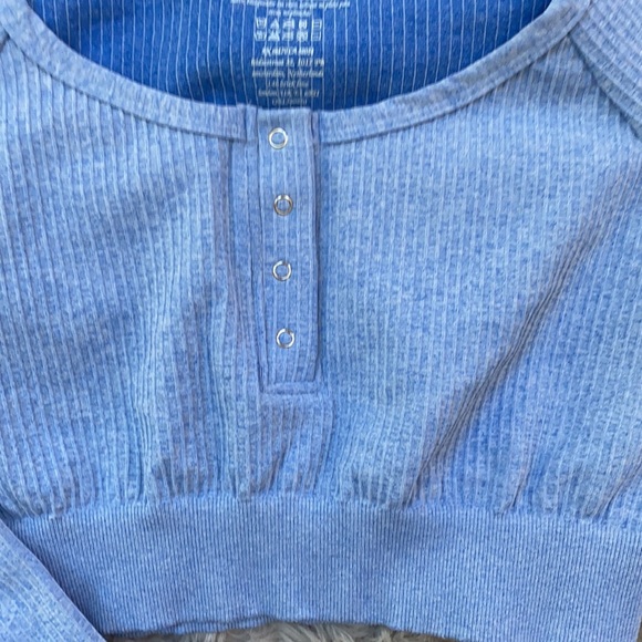 🌺Free people through the night Henley crop top - Picture 5 of 12